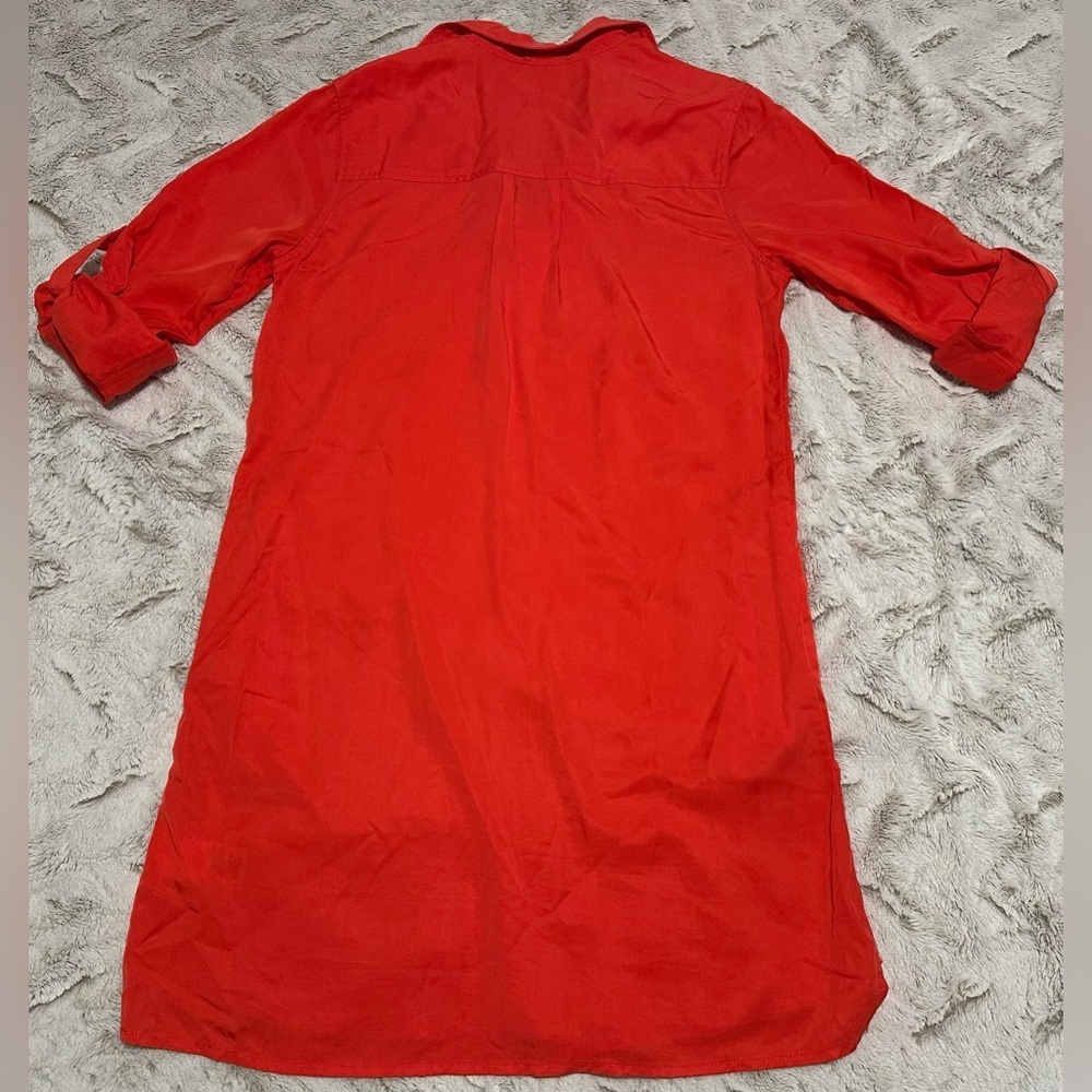 Kut from the Kloth Vibrant Red V Neck Dress - Picture 10 of 16